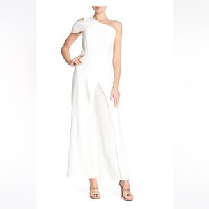 NWT Marina one shoulder jumpsuit in Ivy